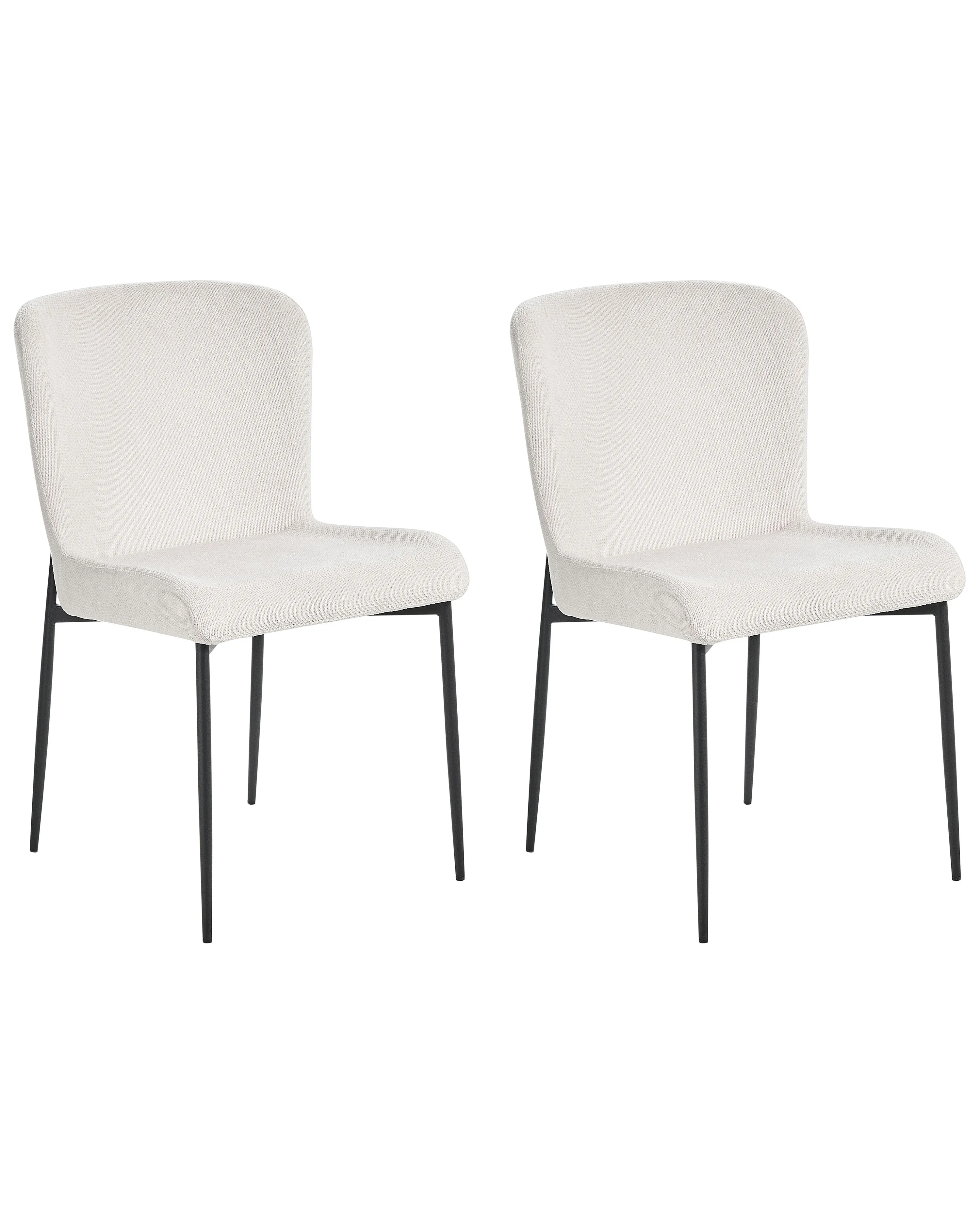 Set van 2 eetkamerstoelen ADA Gebroken wit