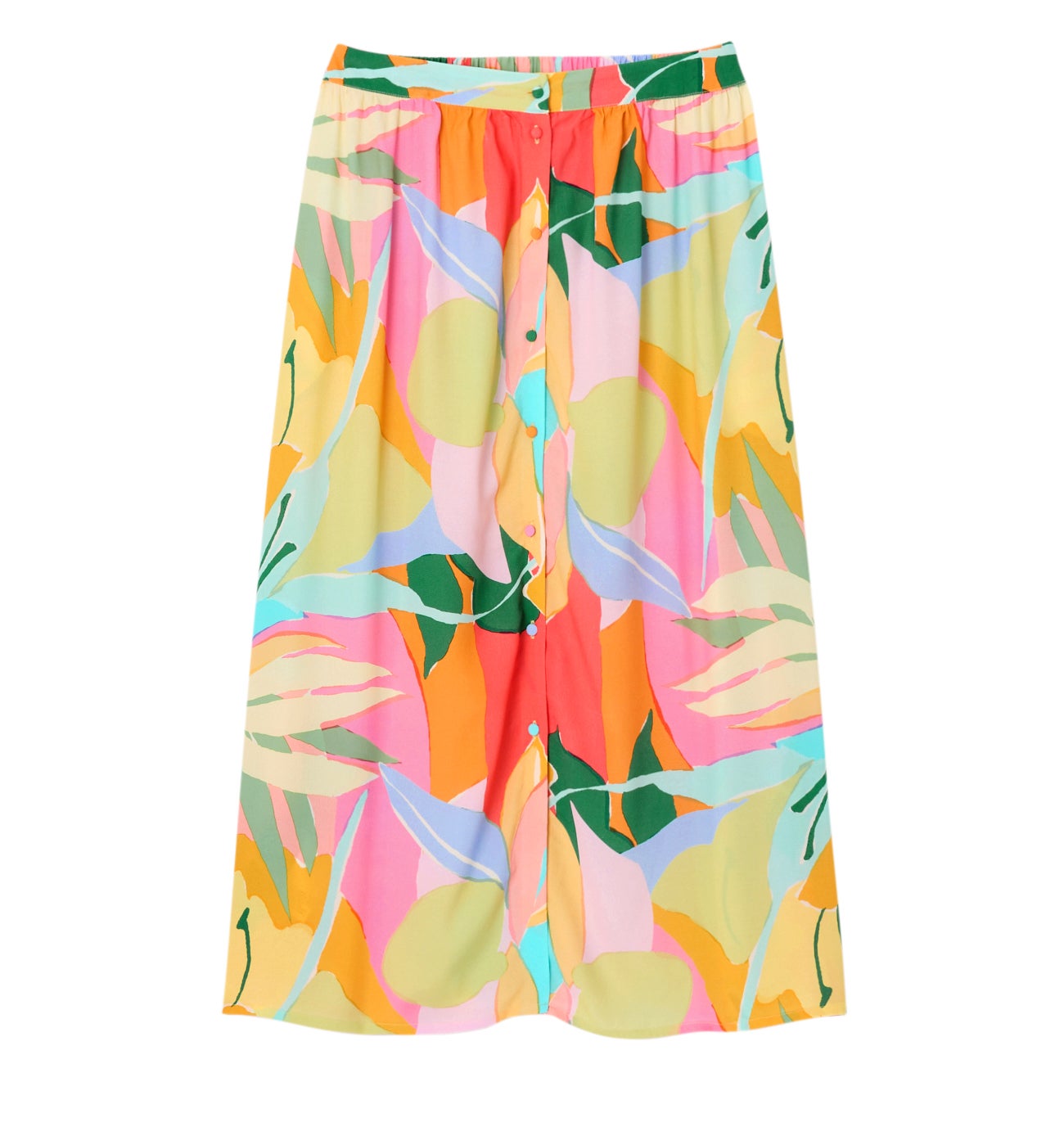 Jupe pastel imprimée Femme - Imprimé multicolore