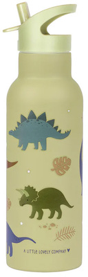 A Little Lovely Company Stainless steel XL Vannflaske, Dinosaurs