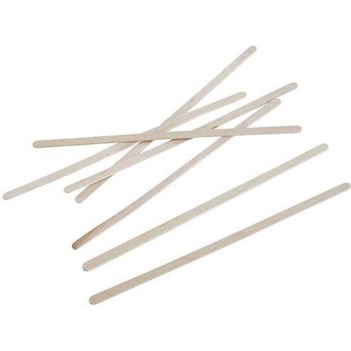 Agitateurs en bois, longueur 140 mm - Boîte distributrice de 300