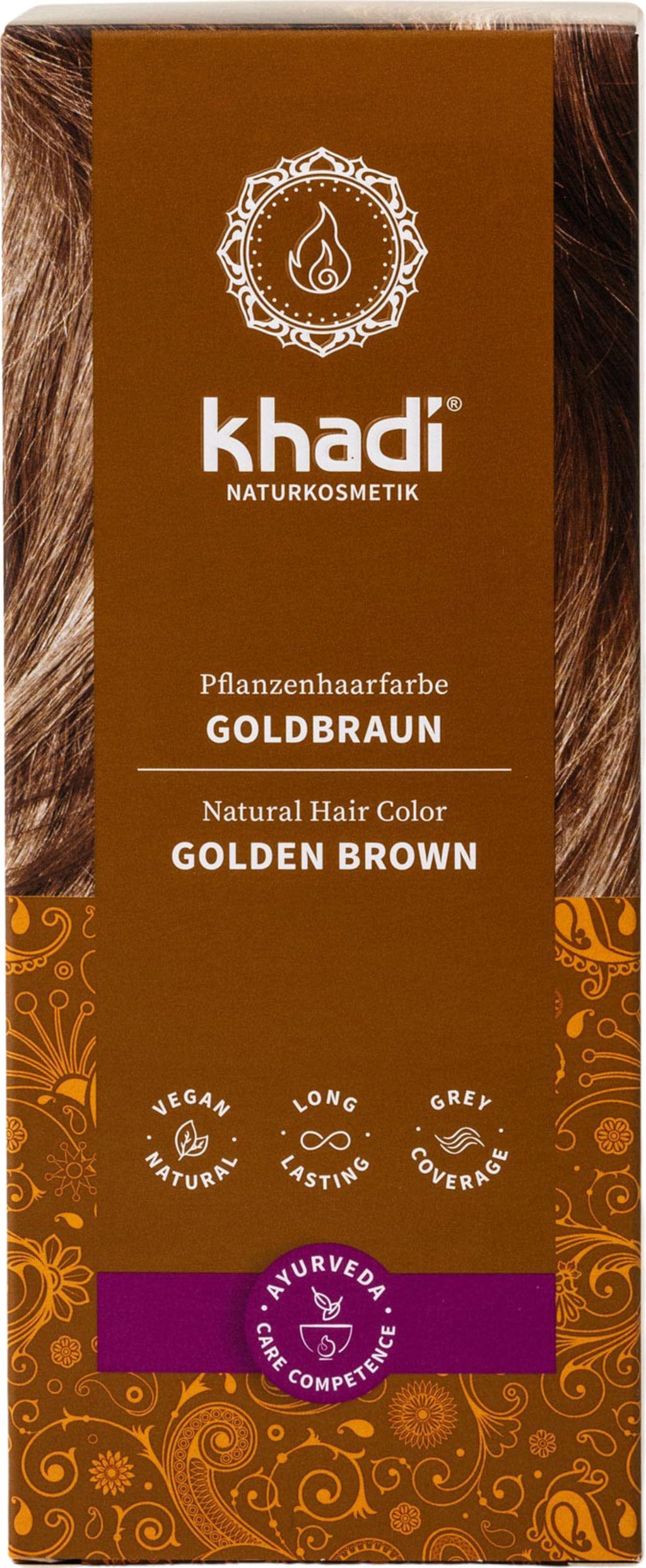 Khadi®  Pflanzenhaarfarbe Goldbraun, 100 g