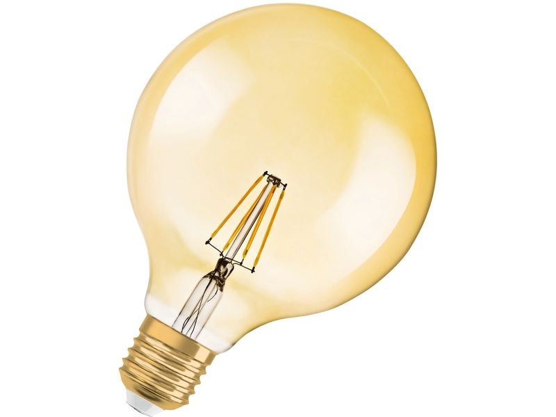 OSRAM Lampe Vintage 1906 Globe, 7W, E27 Warmweiss LED-Lampe, Vintage-Edition