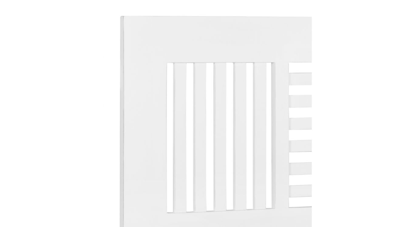 Tête de lit bois blanc 165x3x135cm