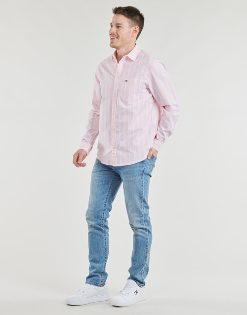 Tommy Jeans - TJM REG OXFORD STRIPESHIRT - Rose