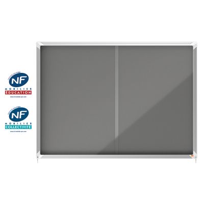 Nobo - Vitrine intérieure 18 A4 (1355 x 970 mm) - cadre gris