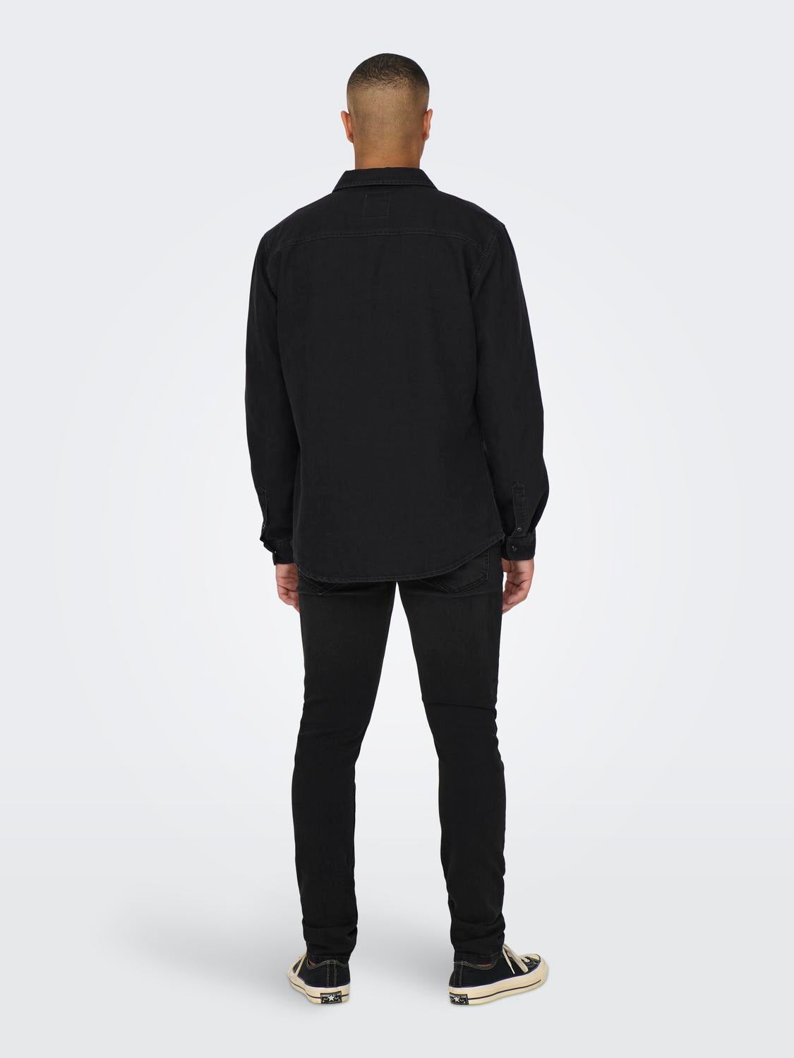 ONSBANE Jeanshemd Dark Grey Denim