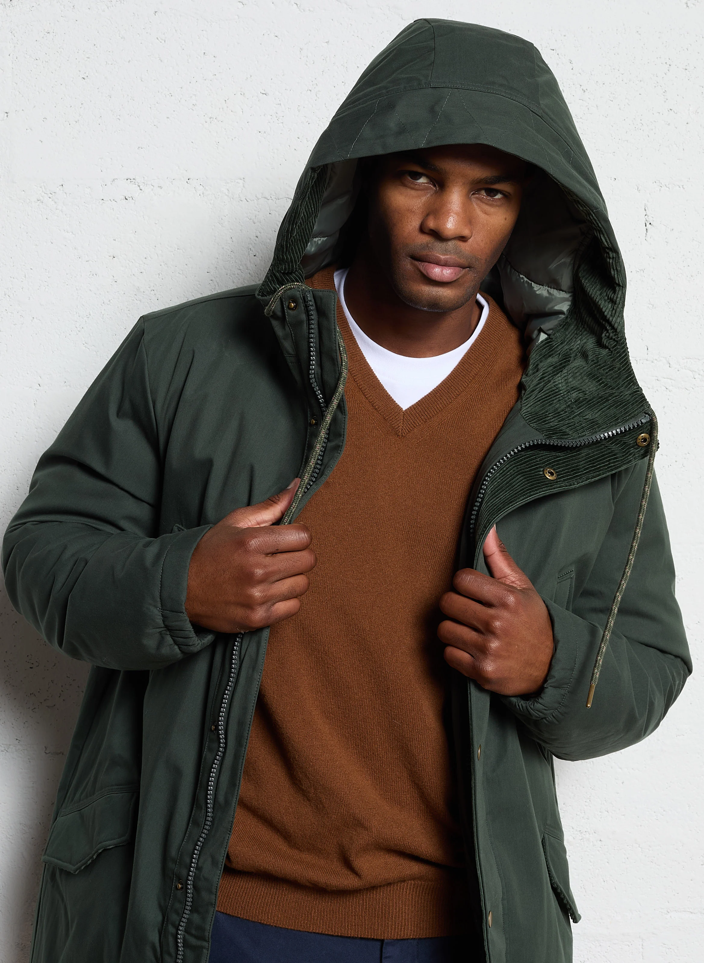 CHEVERNY - Parka oversize en coton mélangé | Vert