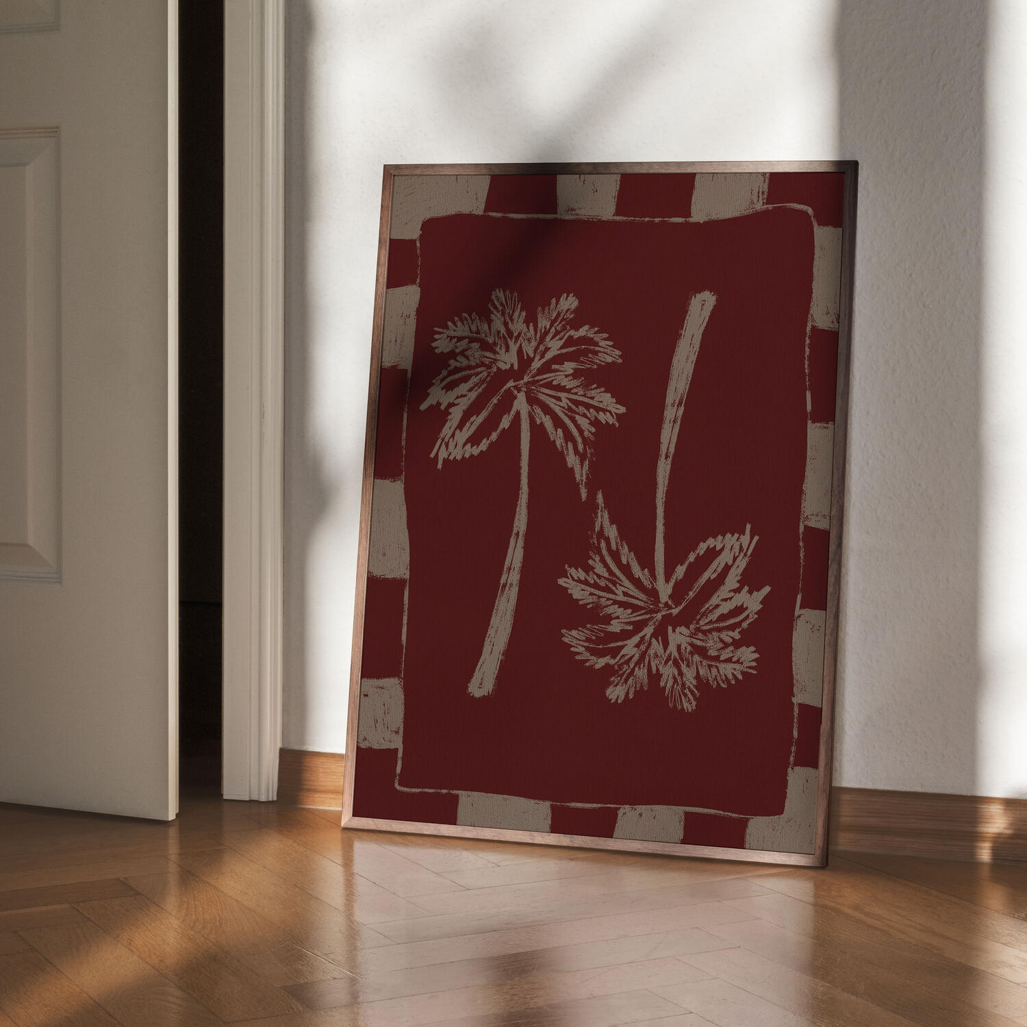 Poster & Frame  Palm Paradise plakat, rød - 30 x 40 cm