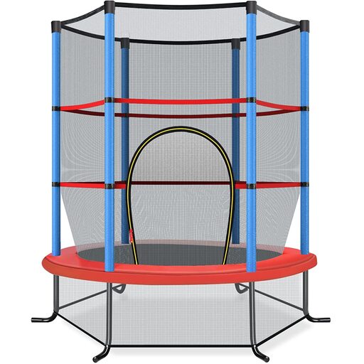 Cama elástica Costway de 165 cm com rede de segurança