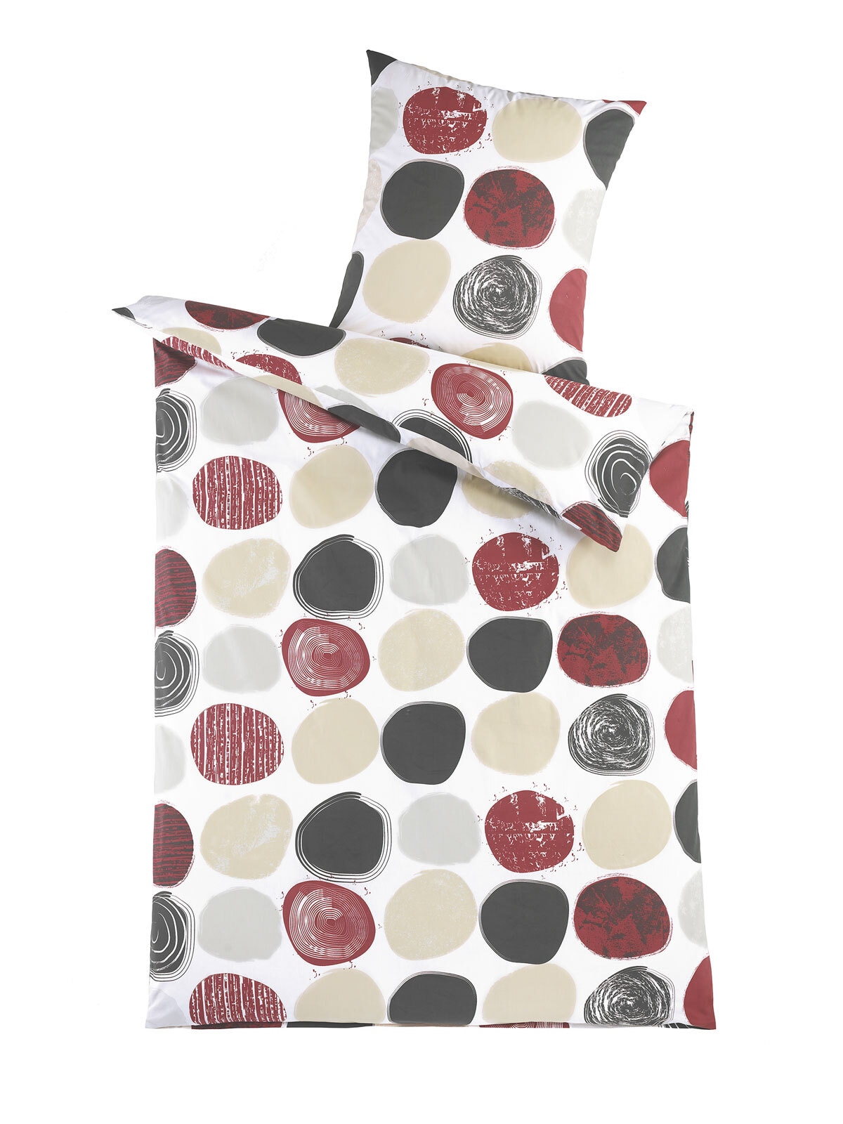 Baumwoll-Renforcé Bettwäsche Ponto 2er-Set 80x80/135x200 cm