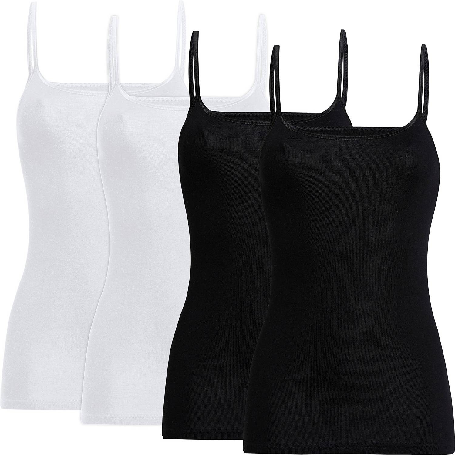 Conta Feinripp Damen-Unterhemd im 4er-Pack