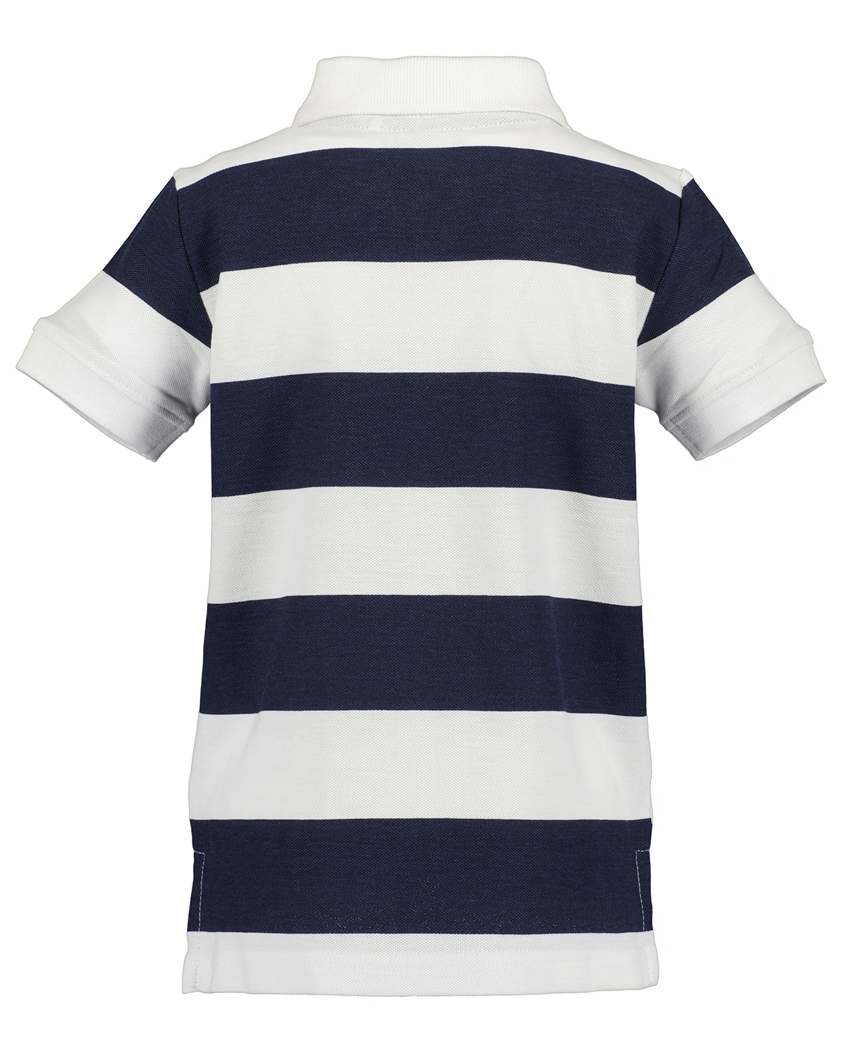 Poloshirt WIDE STRIPES in schwarz/weiß