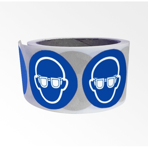 Rouleau de pictos - Lunettes protection obligatoires - M004