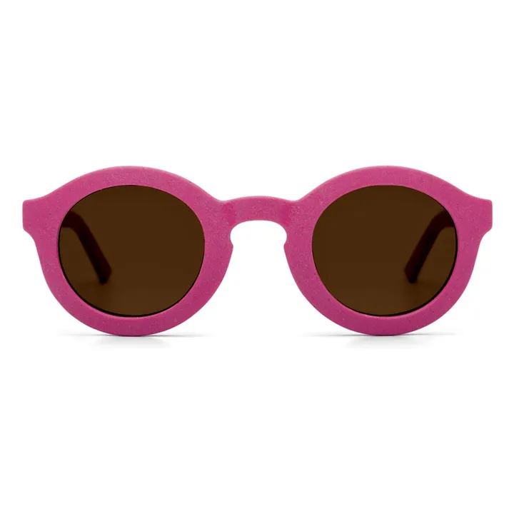 Cream Lunettes De Soleil Rondes | Rouge framboise