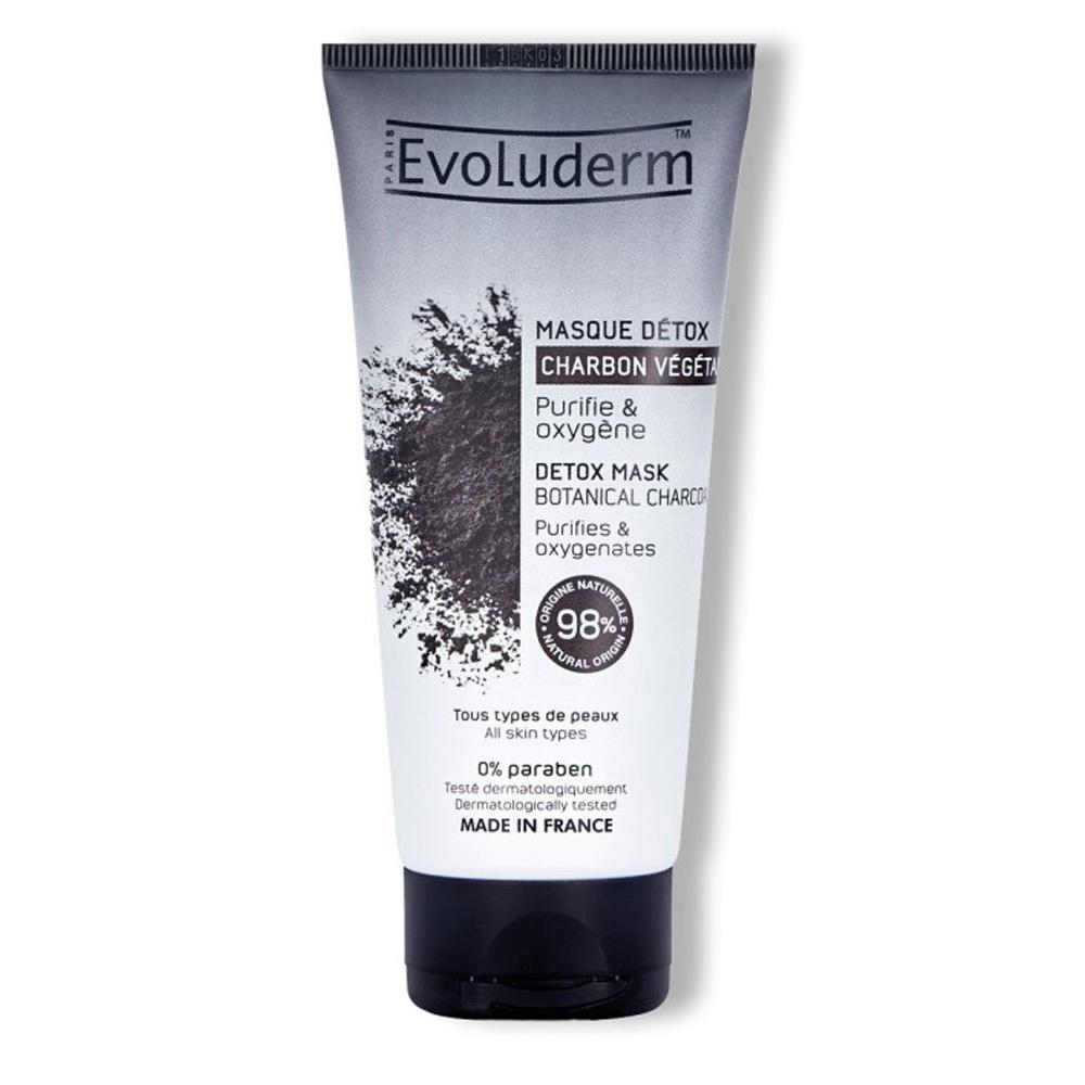 Evoluderm Masque Visage Detox Charbon Végétal Actif Evoluderm 100ml