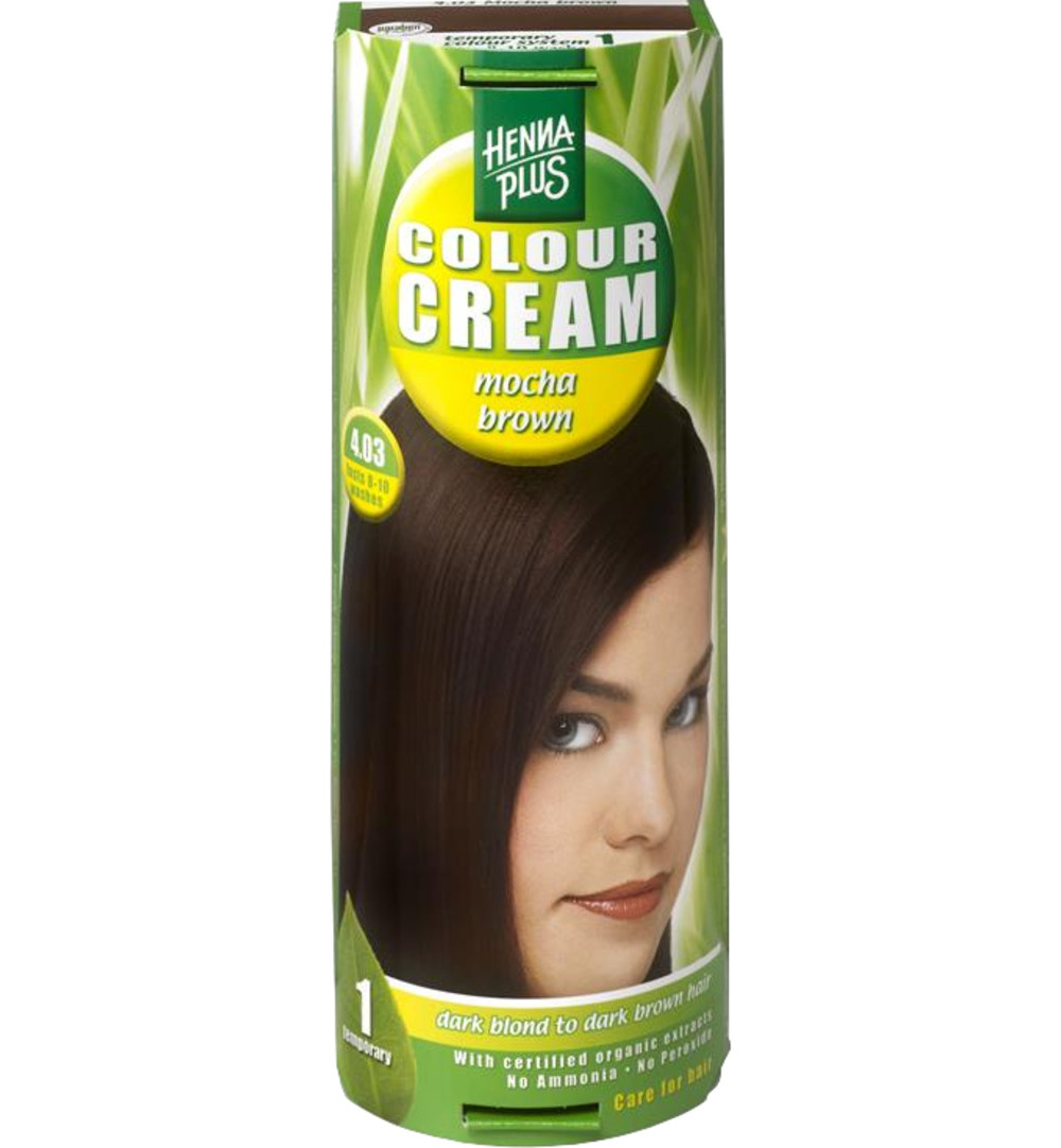 Hennaplus Colour Cream 4.03 Mocha Brown (60 ml)