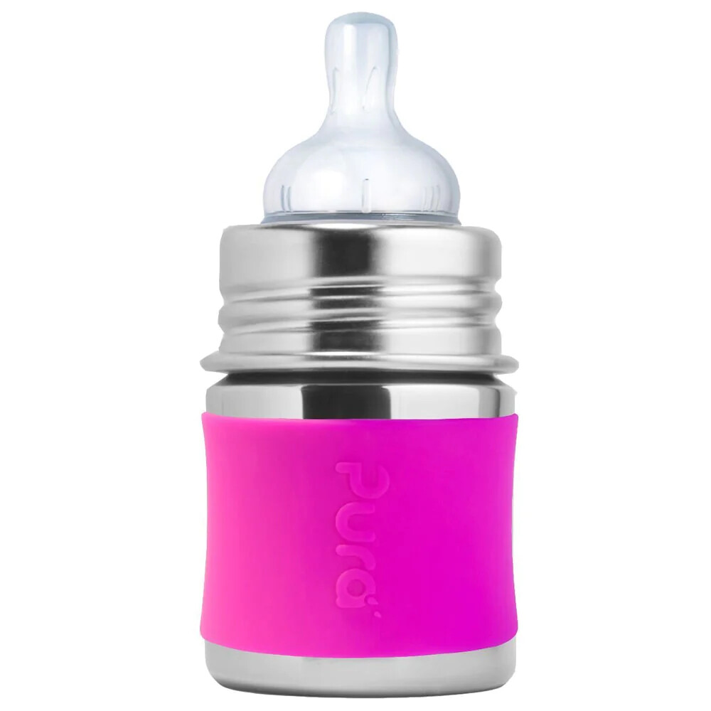Pura Speenfles Slow Flow Roze150 ml