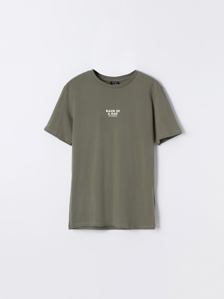 Camiseta estampada - Cáqui