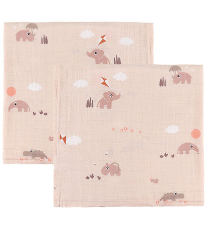 Done by Deer Spucktücher - Musselin - 2er-Pack - 65x65 cm - Spie