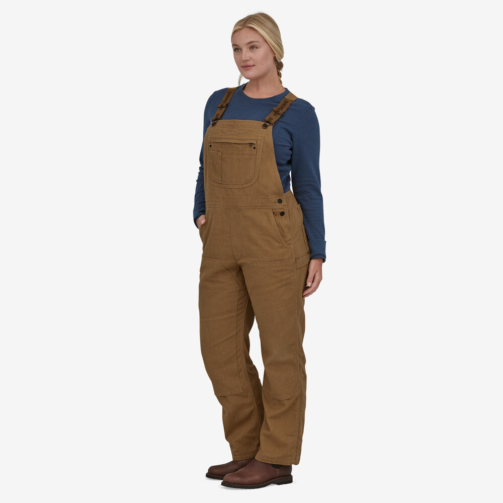 Iron Forge Damen-Latzhose aus Hanf-Canvas – Kurz