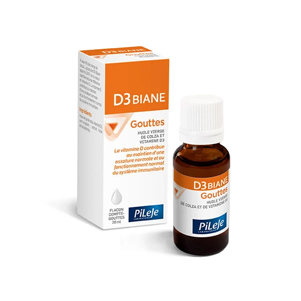 D3 Biane - Vitamine D - Flacon compte-gouttes 20ml