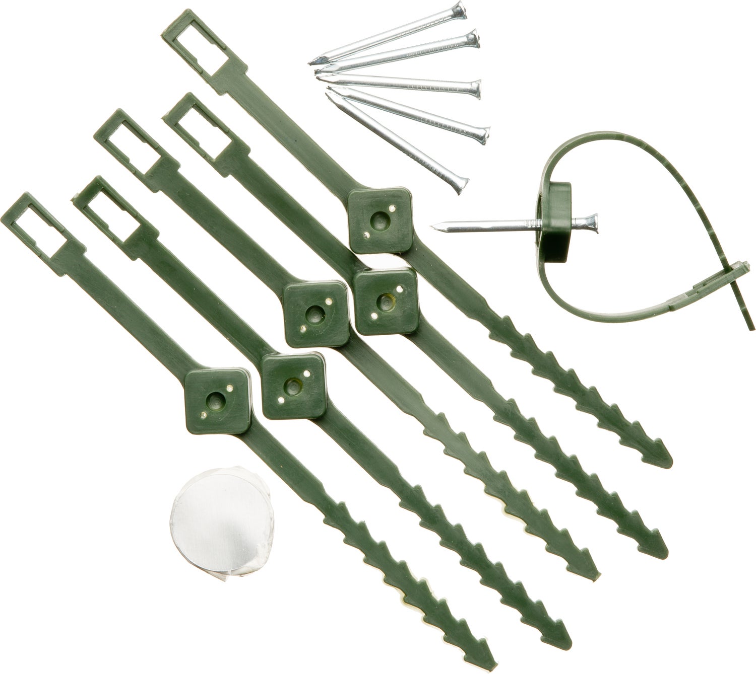 Nature klimplantgeleiders met rattenstaartsluiting D 25-45mm 6 stuks