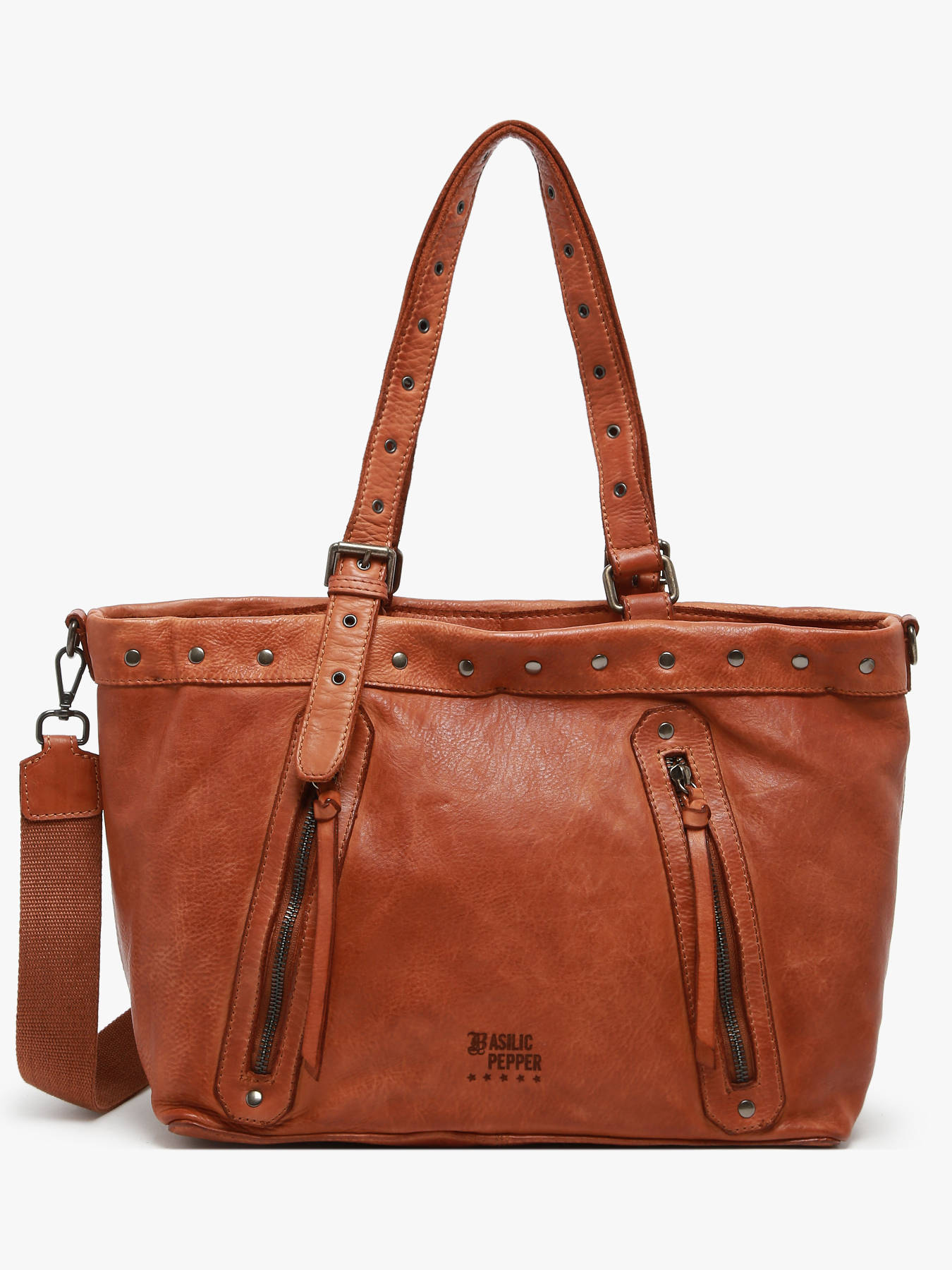 Sac bandoulire Barcelone cuir BASILIC PEPPER