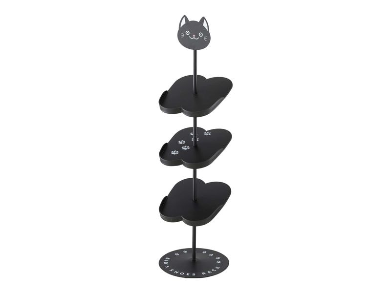 Yamazaki Schuhregal Katze 67 cm, Schwarz Organizer für Kinderschuhe