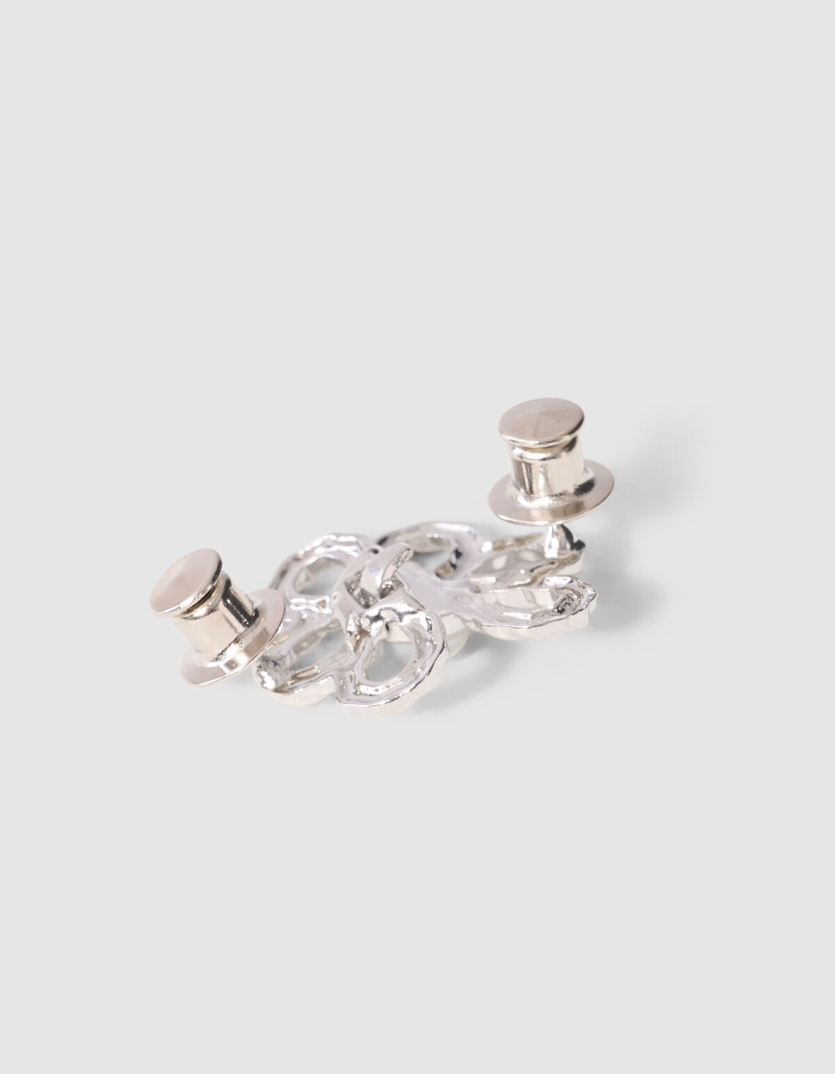Flower Jeans Pins Zilver