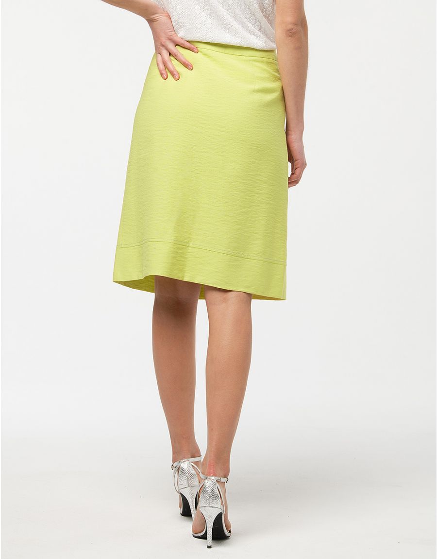 Jupe droite vert anis