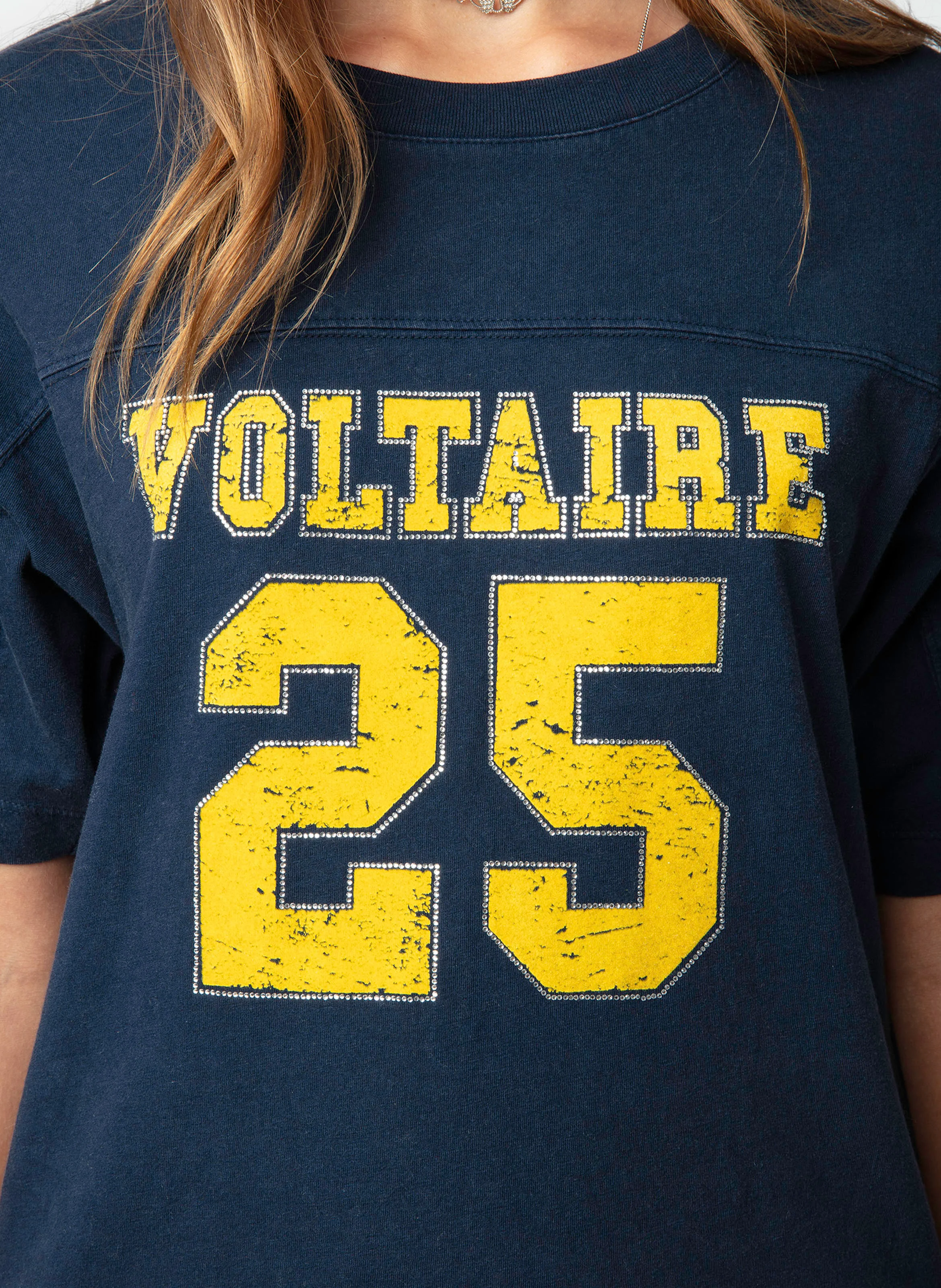 BOW - Tee-shirt imprimé en coton biologique| Bleu