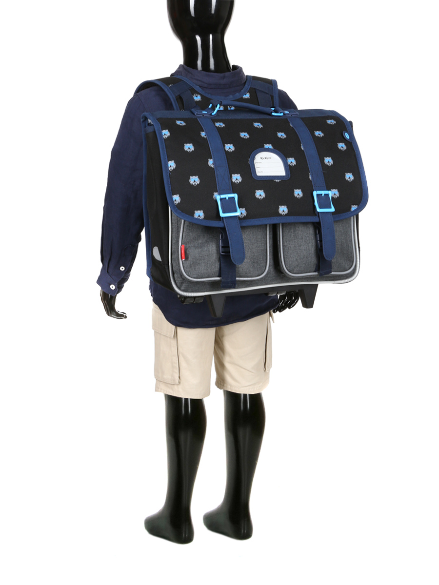 Cartable À roulettes Kickers Boy Tiger 38 cm