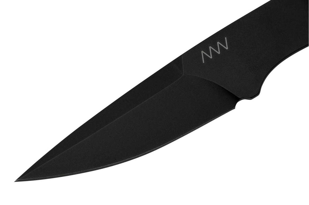 ANV Knives P100 Sleipner Cerakote, No Paracord, P100-036, Black Kydex Sheath, nekmes
