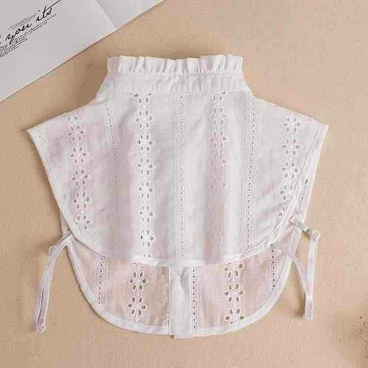 Falscher Kragen Damen Fashion Accessoire Blusen Kragen - Creme (Spitze)