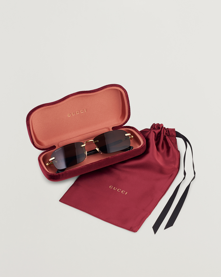 Gucci GG1221S Sunglasses Gold/Black