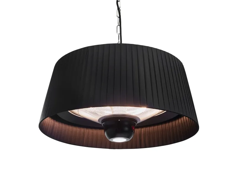 HORTUS Terrassevarmer hængemodel med skærm 800/1000/1800 W, HA, Ø60 cm, sort (211-318)