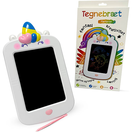 Enhjørning LCD tegnebræt 20 cm