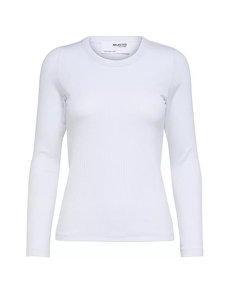 SELECTED FEMME Langarmshirt SLFDIANNA  weiss