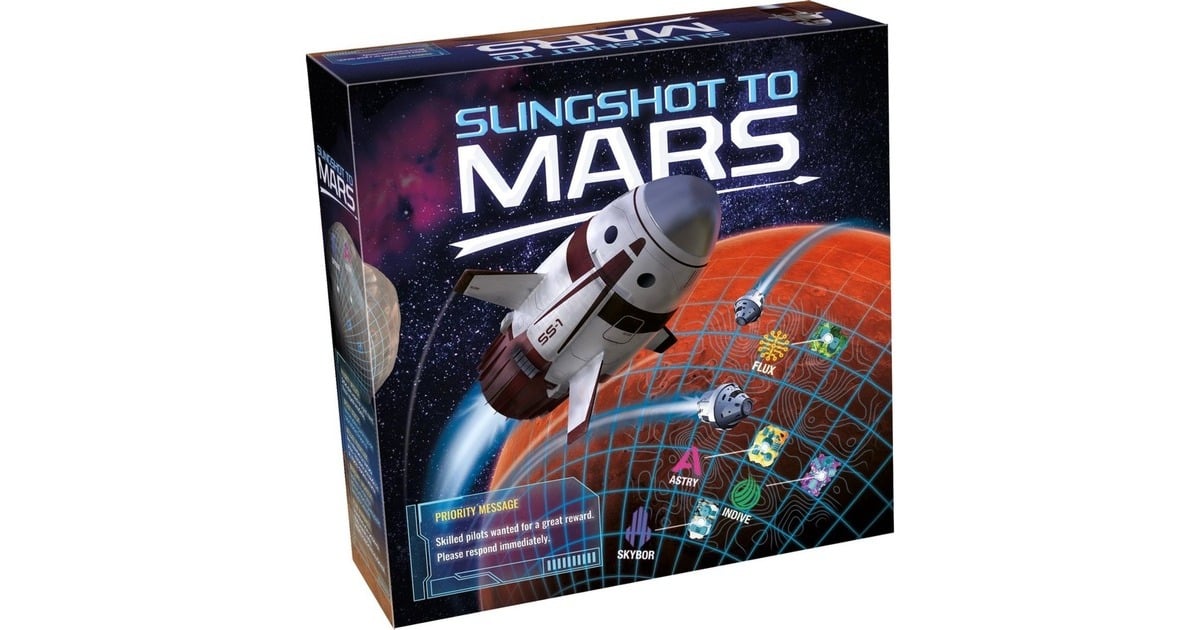 TacticSlingshot to Mars Bordspel  (Nederlands, Frans, Engels, 2 - 4 spelers, 45 minuten, vanaf 8 jaar)