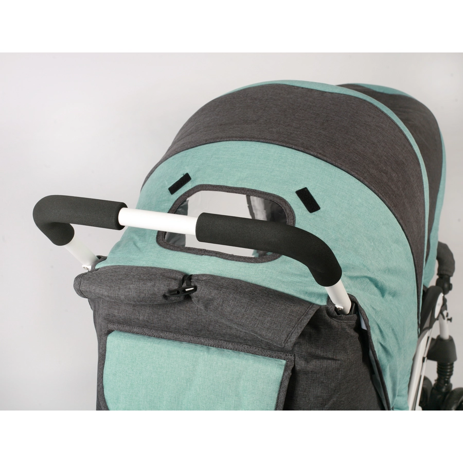 CHIC 4 BABY Geschwisterwagen DUO Melange mint