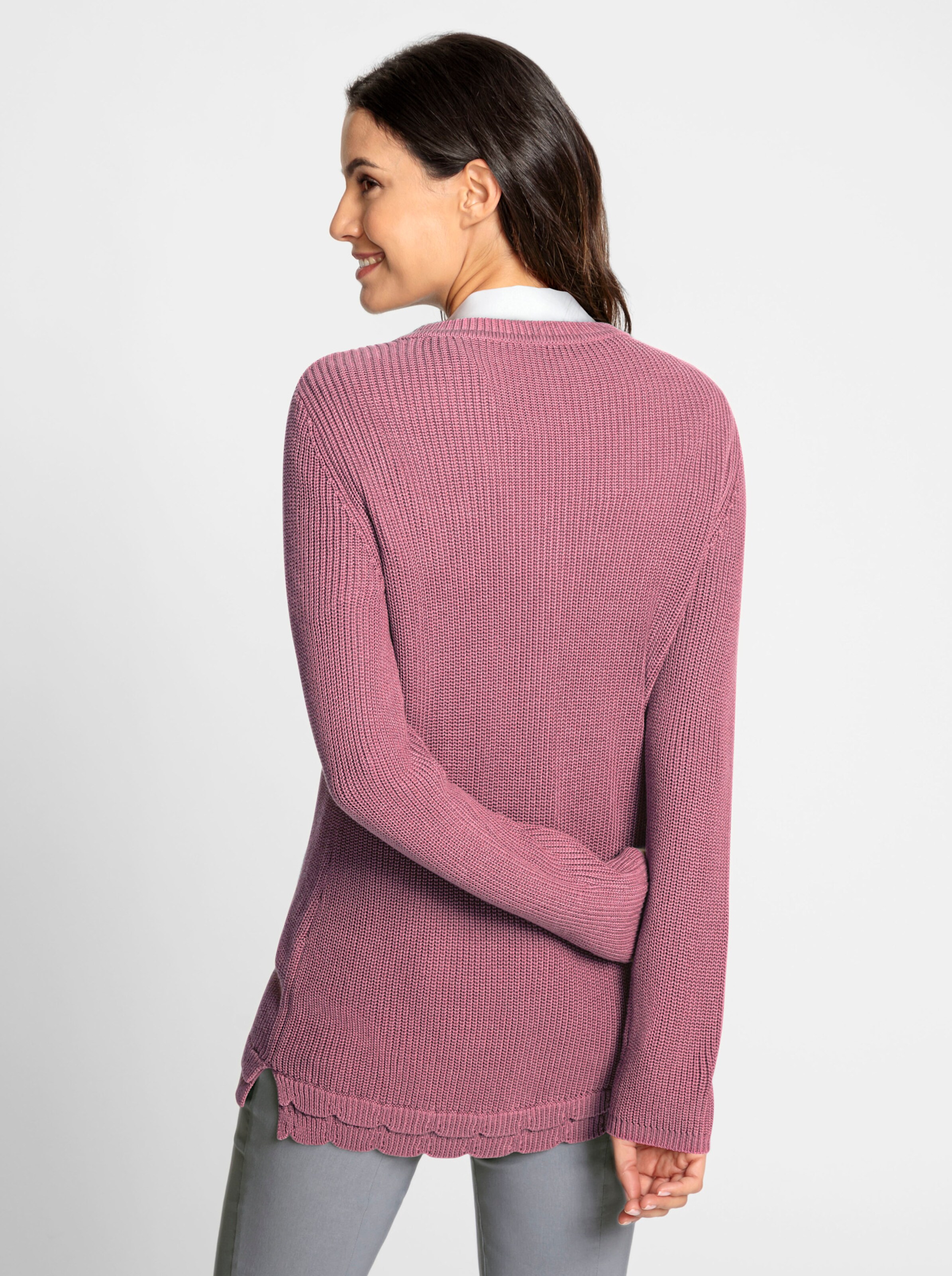 Strickjacke in altrosa