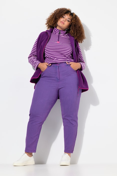Mom-Colorjeans, Trendfarbe, 5-Pocket-Schnitt
