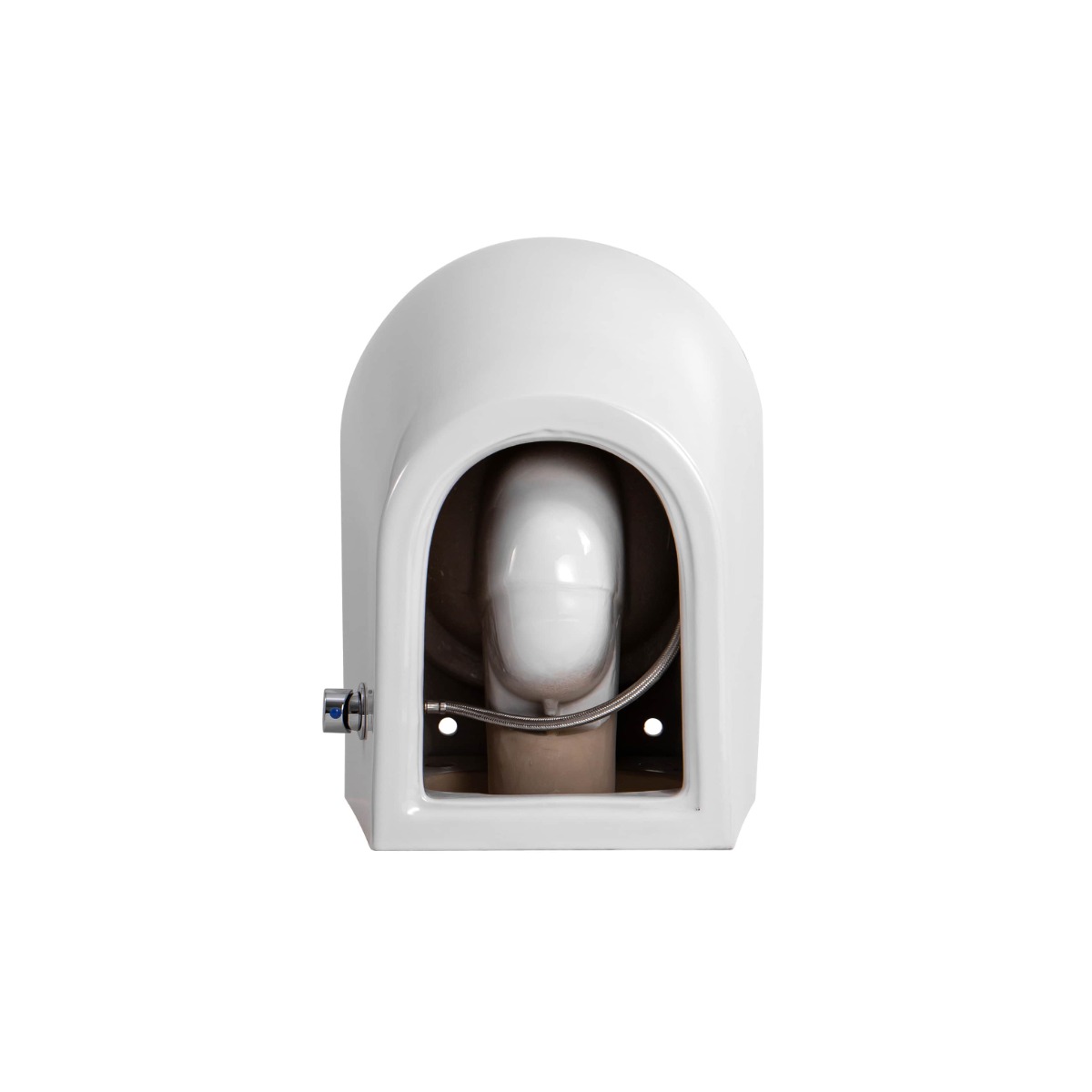 Sanigoods Pieter randloos toiletpot met bidetsproeier wit glans