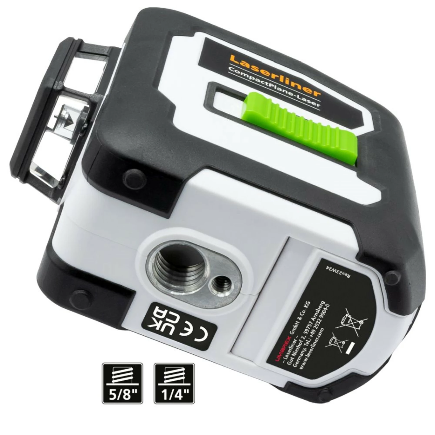 Laserliner CompactPlane-Laser 3G Kruislijnlaser set 150 in tas - 3 lijnen - Groen - 60m