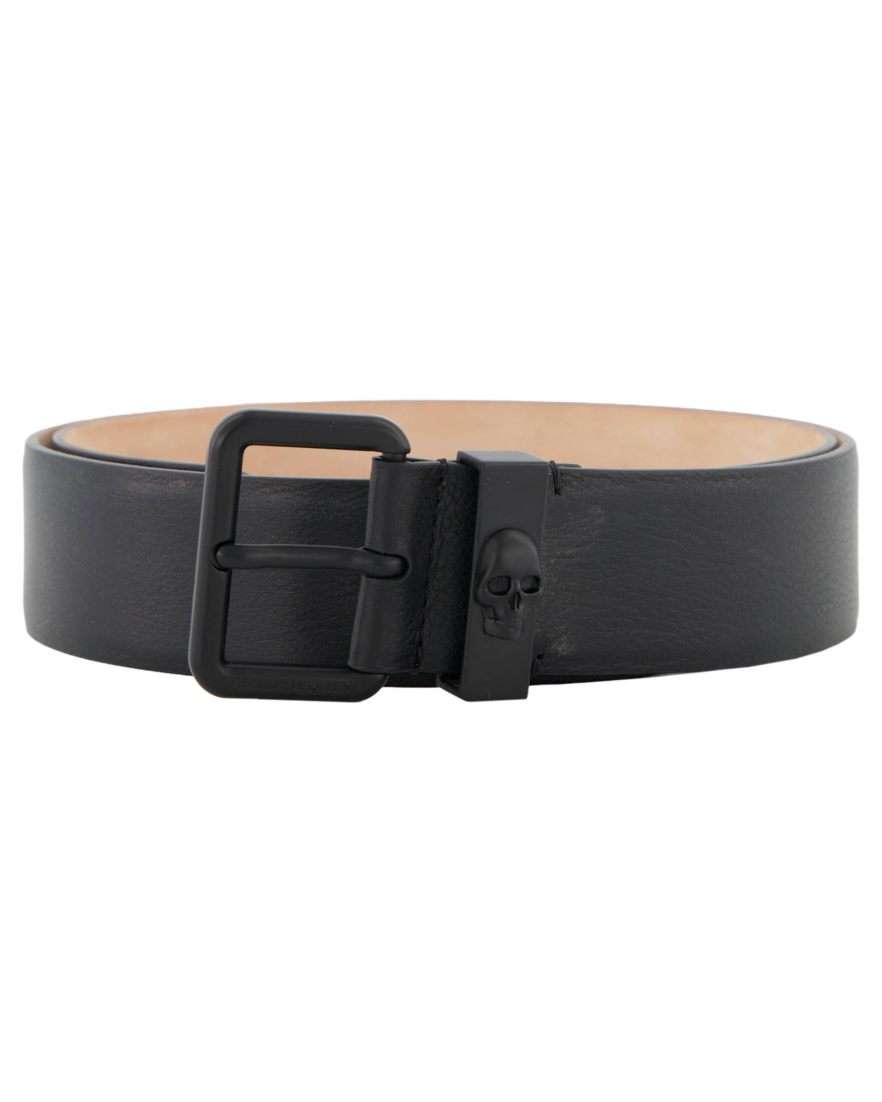 Alexander McQueen| Herren Ledergürtel SKULL LOOP BELT