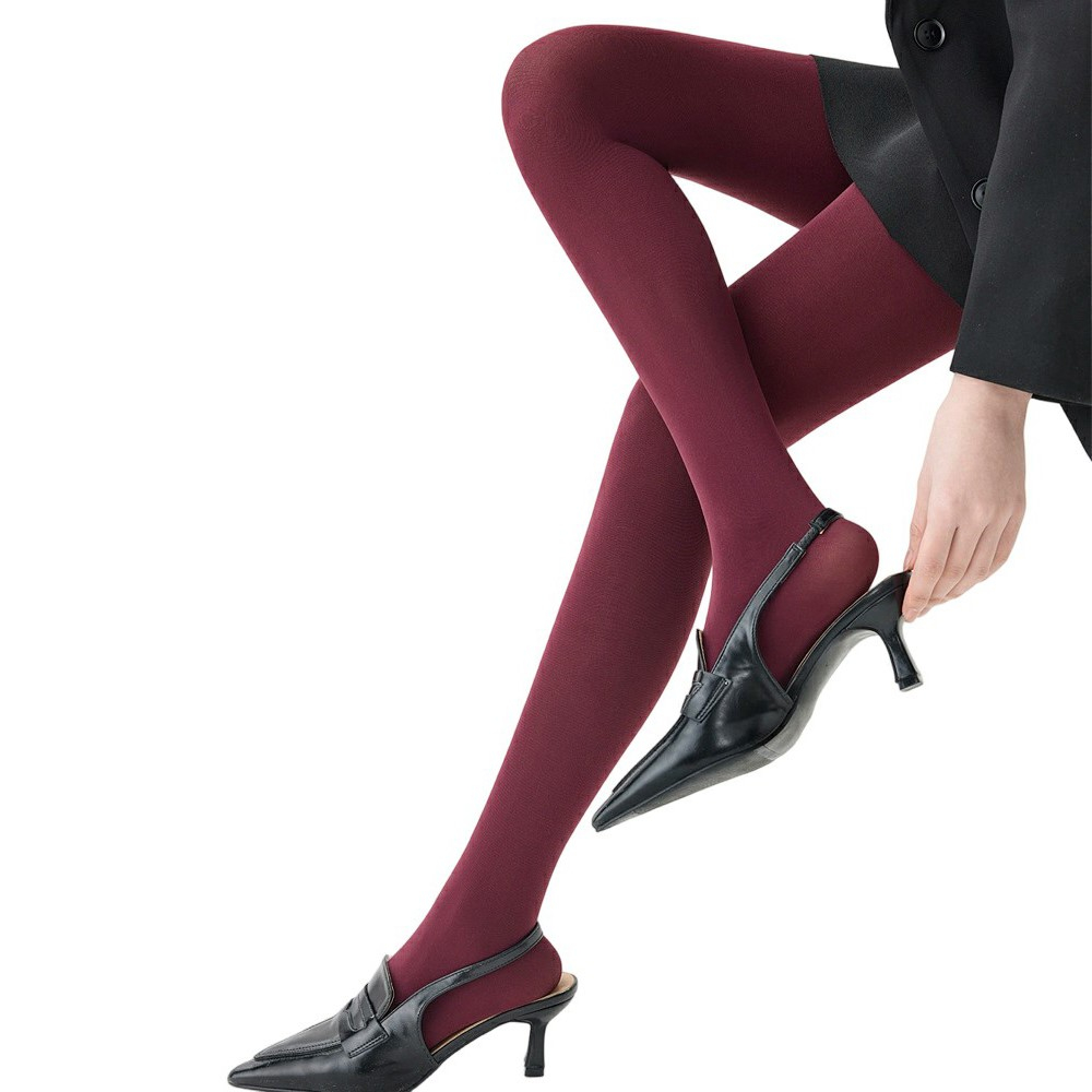 Elastische Leggings Damen Strumpfhose Fashion Stretch Strümpfe (One Size) - Rot