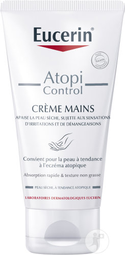 Eucerin AtopiControl Crème Mains Peau Sèche À Tendance Atopique Tube 75ml