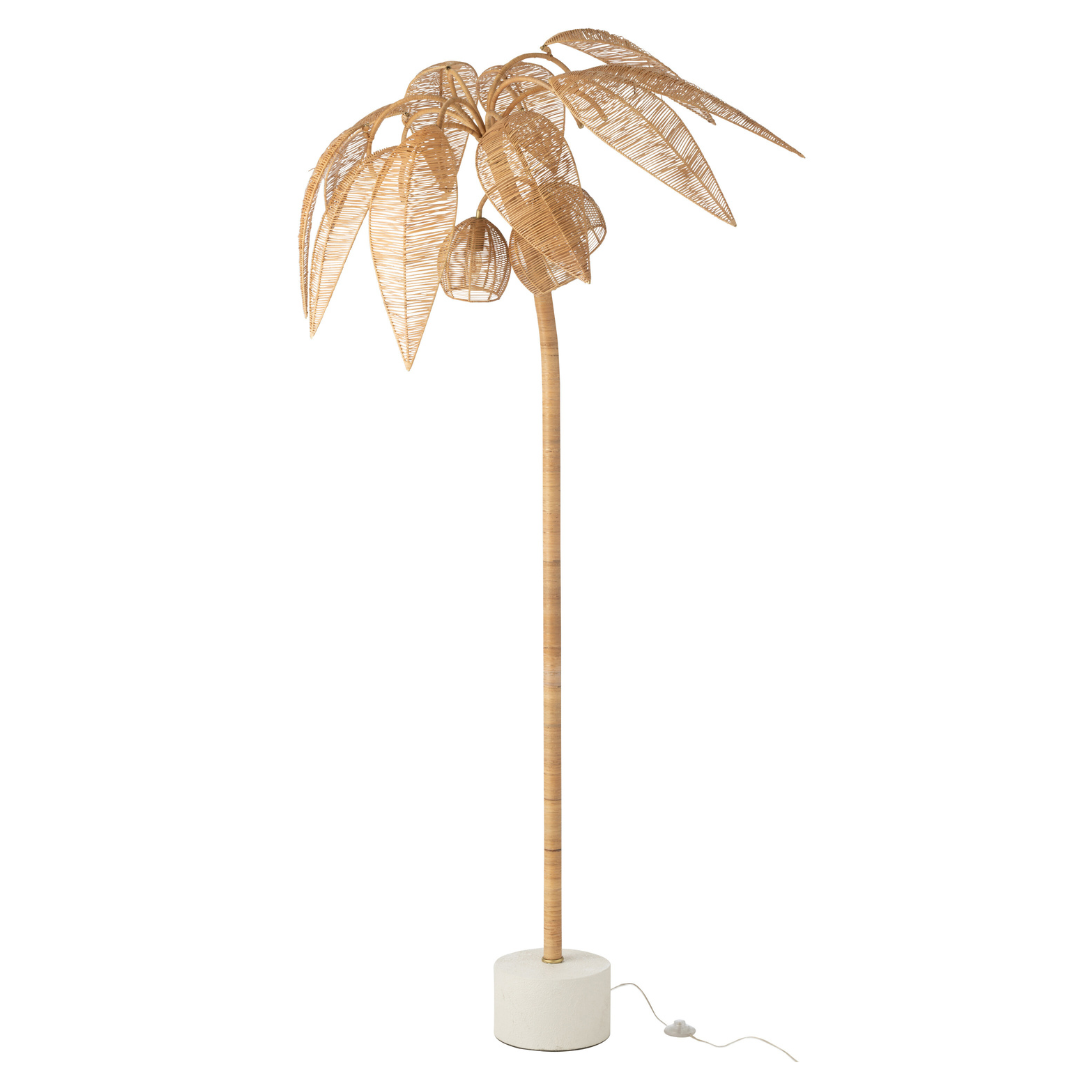 Vloerlamp Palmboom naturel Large