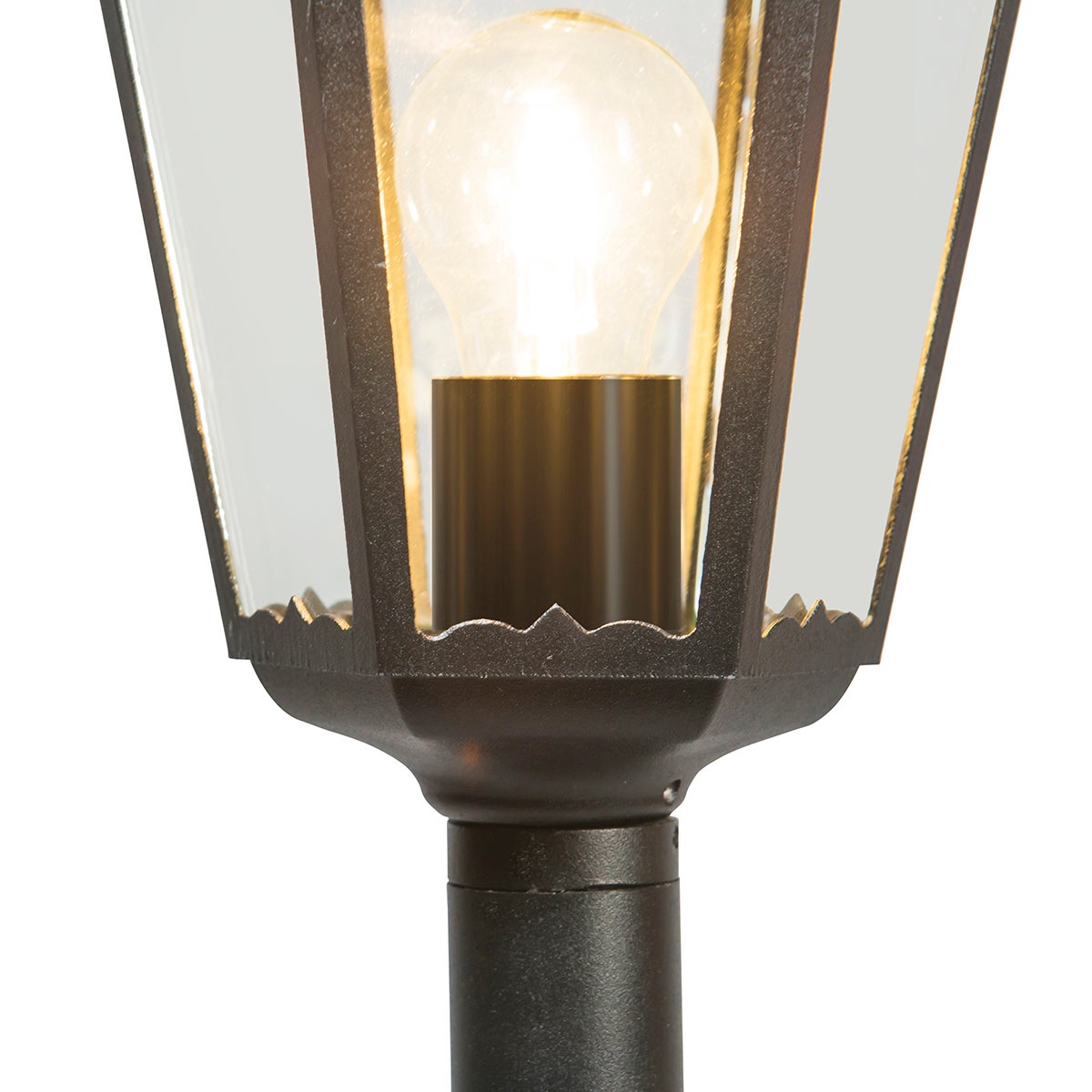 Klassieke staande buitenlamp, zwart, 125 cm, IP44 - New Orleans