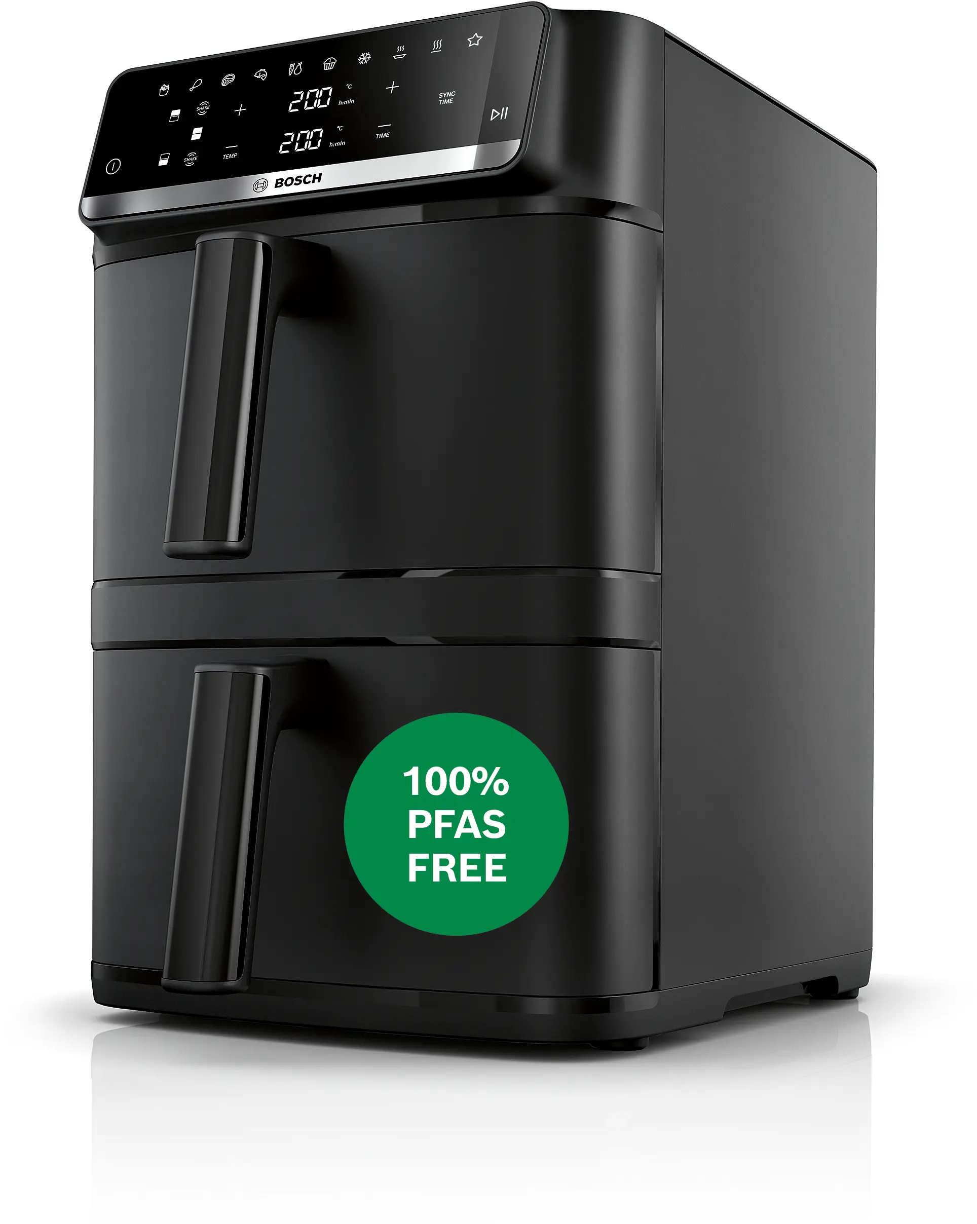 Serie 6 Double Stack Drawer Air Fryer Zwart